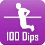 100 dips android application logo